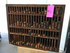 letterpress wood reglets with cabinet