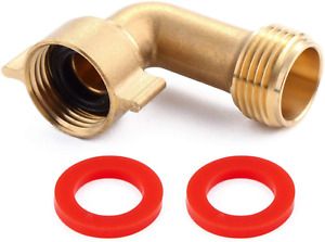 Litorange Industrial Garden Hose Elbow Connector 90 Degree Brass Hose Elbow Fitt