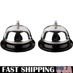 2 Pack Call Bell 3.35&#034; Dia with Metal Anti-Rust Construction, Ringing, Durable