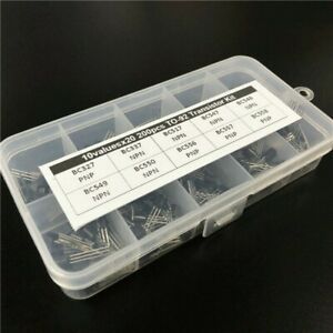 Transistor Assortment Assorted Kit Box TO-92 BC Series BC547 BC557 10Values X20