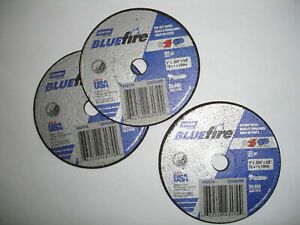 Norton BlueFire 3” x .035” x 3/8” Cut-Off Wheels Metal-Stainless (Pack of 3)