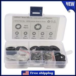 150pcs Assorted Internal Tooth Star Lock Washers Kit M3 M4 M5 M6 M8 M10 M12 3