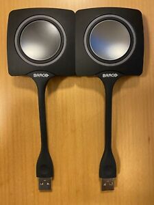 LOT of 2 Barco Click Share R9861006D01 Wireless USB Button