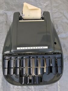 Vintage STENOGRAPH Reporter Shorthand Machine with Samsonite Case