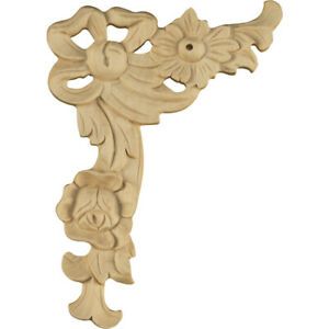 OSBORNE WOOD PRODUCTS, INC. 7600O 6 1/4 x 4 1/4 x 1/2 Ribbon Applique Left in