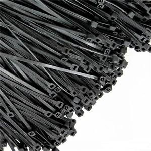 1000PCS  3X150mm Black Self Lock  Network Zip Nylon Cable Cord Wire Tie Strap WF