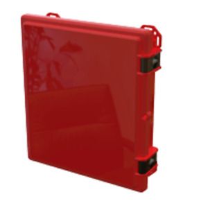 SERPAC I602HL,TRBR Hinged Latched Cabinet/Junction Box Red