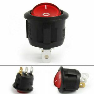 1 SCI Waterproof R13-112B Rocker Switch 3Pin 6A/250VAC 10A/125VAC Red CN