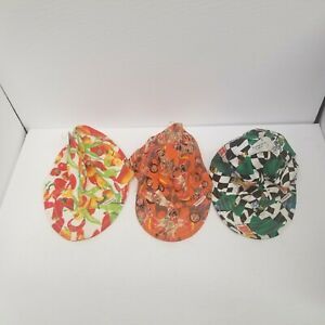 Comeaux Welding Caps Lot of 3, Size 7, Peppers, Motorcycles, Checkered