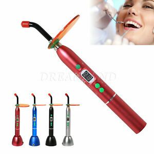 1-10Dental Cordless Wireless LED Curing Light Lamp Teeth Whitenin Blue Lights Sn