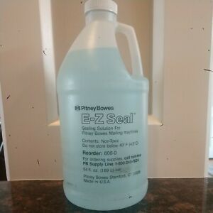 64 fl.oz Pitney Bowes E-Z SEAL 608-0 Sealing Solution for Mailing Machines