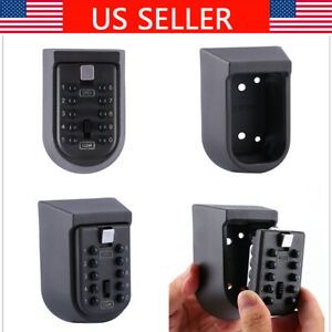 Outdoor Wall Mounted Key Safe Box Combination Weather Resistant Home Security