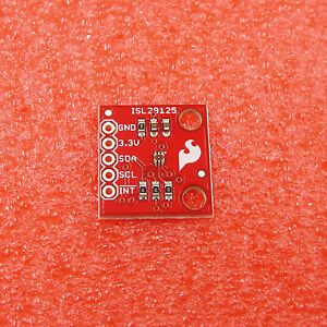 ISL29125 Red/Green/Blue RGB Color Light Sensor Board + IR Blocking Filter Module