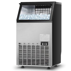 Portable Built-In Stainless Steel Freestanding Commercial Ice Maker Machine Shop