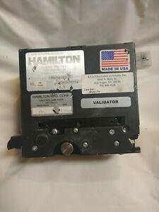 #1    Hamilton Dollar Bill Changer Acceptor Validator W/O BRACKET  XEV v 3.00
