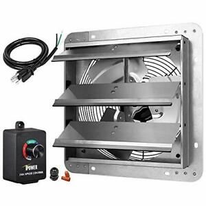 iPower HIFANXEXHAUST12CTB 12 Inch Variable Shutter Exhaust Fan with Speed Contro