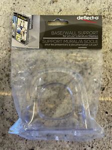 Deflecto Base/Wall Support Clear Lit Loc Leaflet and Magazine Holders 771701RT