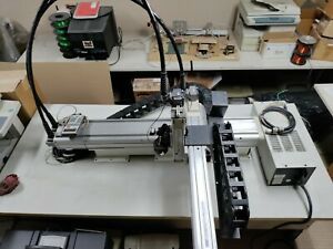 Adept 90400-10080 80cm Linear 3 Axis XYZ Robot Modules with power supply.