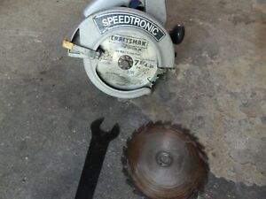 PORTA CABLE #587 SPEEDTRONIC 7 1/4&#034; BUILDERS CIRCULAR SAW 120V Used