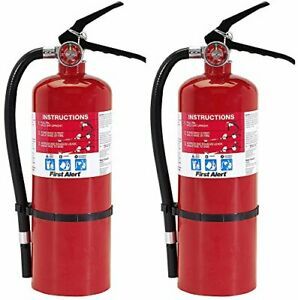 First Alert qASNnY FE3A40GR Heavy Duty Plus Fire Extinguisher Red 2 Units