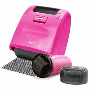 Security Stamp Wide Roller 2 Piece Kit Blockout Address Cover Faster Pink
