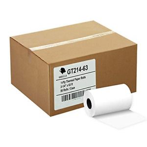 (50) Thermal Paper Rolls 2-1/4 X 63 Ingenico ICT 200 220 250 FD400 Vx520