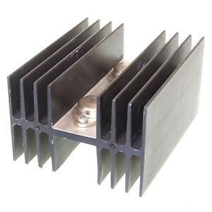 Alu-Khlkrper schwarz eloxiert Typ 99013 fr Leistungstransistoren Bauform TO-3