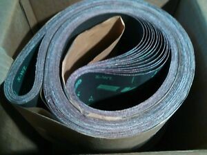 10 Norton NEON R766X Plyweld 6&#034; X 90” Sand paper Sanding Belts P120 120 Grit