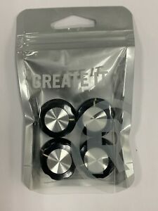 Radio Shack Molded Heptagonal Control Knobs 2740416 Fits 1/4&#034; Shaft Heptagon 4pk