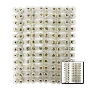 Terminal Block Dual Row Strip Eurostyle Screw For Electrical DIY &amp; SM 20Amp 5Pcs