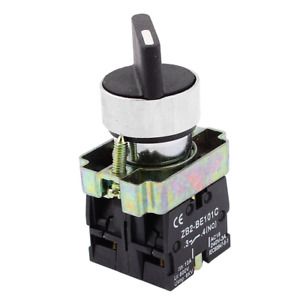 Rotary Selector Select Switch ZB2-BE101C 22mm Latching 2 NO Three 3-Position