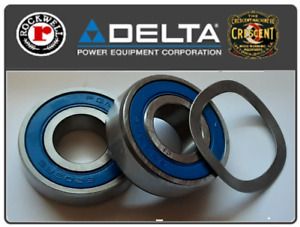 Delta Rockwell Unisaw Arbor Bearing Rebuild Kit With Load Spring Washer