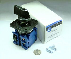 KRAUS &amp; NAIMER CHR10-C57400 NEW ROTARY 3 POSITION SWITCH 20 A 600 VAC GEN SET