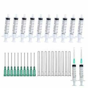 30Pcs 5ml Jeringas Desechables Estriles Grado Mdico Can Aguja Con Agujas