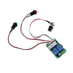 6-24V 3A DC Speed Controller Speed Adjustable Reversible Button Switch