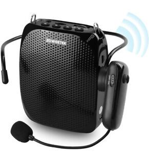 Zoweetek 10W Voice Amplifier Rechargeable 1800mAh, Portable Waistband Wired