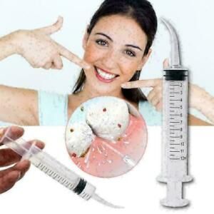 12ml Dental Disposable Irrigation Syringe Curved Tip N7C0 N0C1 J5D9