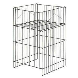 Wire Dump Bin Adjustable Shelf 18&#034; x 18&#034; x 30&#034;H   Black Impulse Sales Display