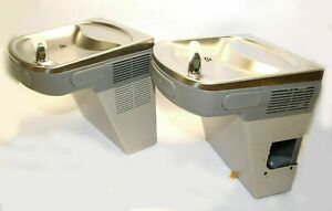 Elkay EZSTL8C EZ 8 GPH Wall Mounted Bi-Level Drinking Fountain - Grey Granite