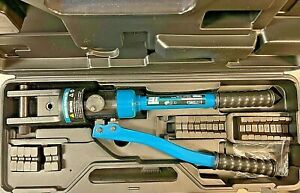 TEMCo TH0005  Industrial Hydraulic Cable Lug Crimper (METRIC)