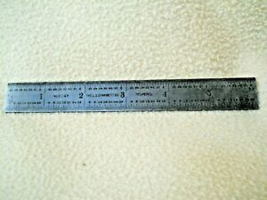 Vintage L S Starrett # 604 R / 6&#034; Tempered Steel Rule