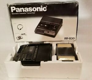 Panasonic RR-830 Cassette Transcriber Recorder Foot Pedal RP-2692 Tested w/box