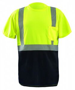 (5X-Large, Class 2 / Short Sleeve With Black Bottom, Yellow (High Visibility))