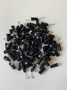 100 (Black Flock ) Pre-Bent Dental needle tips 22Ga. Make From USA.