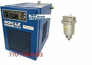 SCHULZ REFRIGERATED AIR COMPRESSOR DRYER: 50-65 CFM 115 VOLTS + PARTICULATE FILT