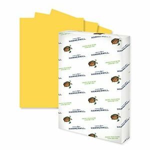 Hammermill Colored Paper 20 lb Goldenrod Printer Paper 11 x 17-1 Ream 500 She...