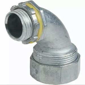 Halex 1/2 In. 90 Deg Die-Cast Zinc Liquid Tight Connector 91695  - 1 Each