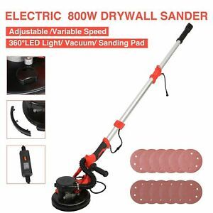 New Electric Drywall Sander Adjustable Variable Speed With Sanding Pad 800W