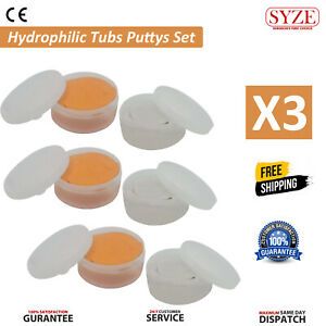 FAST Set Dental Hydrophilic Impression Putty Teeth Retainer Autoclavable 3PCS US