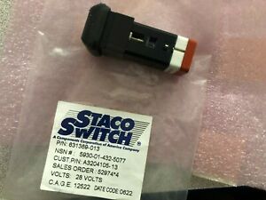 STACO PUSH SWITCH A3204105-13 5930-01-432-5077 +++++++++++++++++++++++++++++++